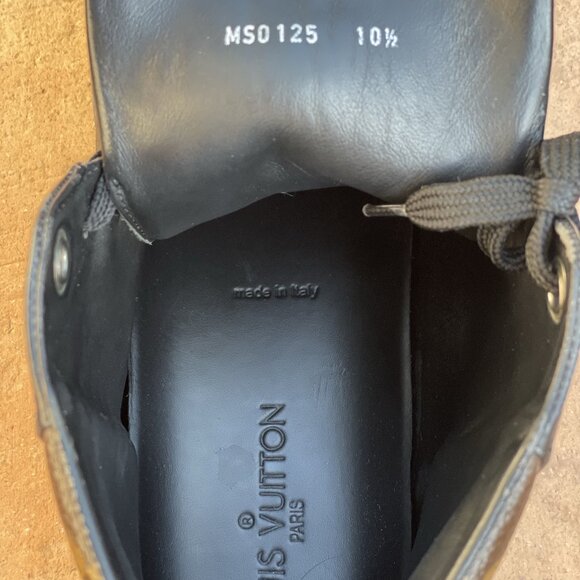 Louis Vuitton Monogram Macassar High Top Sneakers - Picture 5 of 9